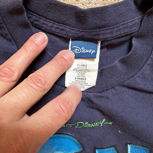 Disney Florida vintage character graphic navy blue short sleeve shirt SIZE XL