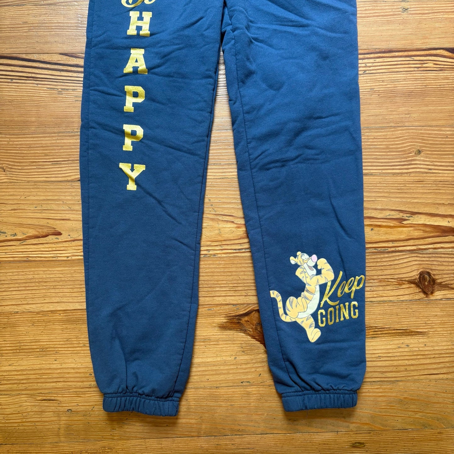 Winnie the Pooh dark blue Tigger be happy womens sweatpants SIZE XS
