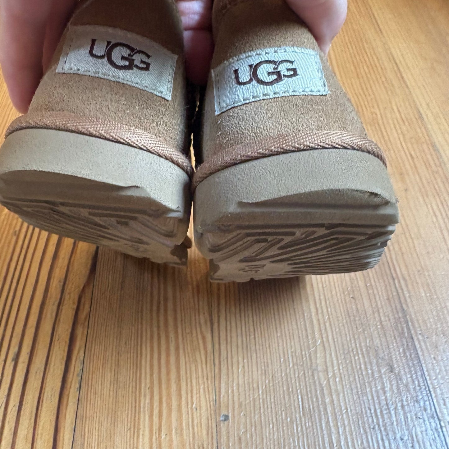 UGG Australia light brown suede classic winter toddler boots SIZE 12