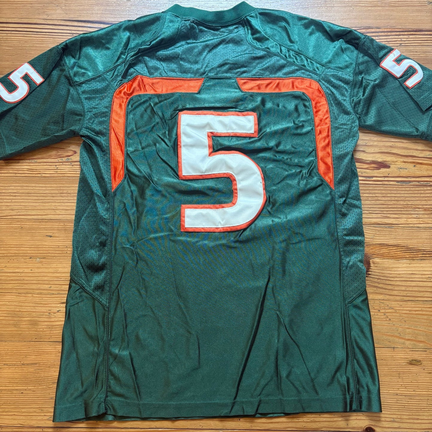 Nike Miami Dolphins green #5 mens short sleeve jersey SIZE M