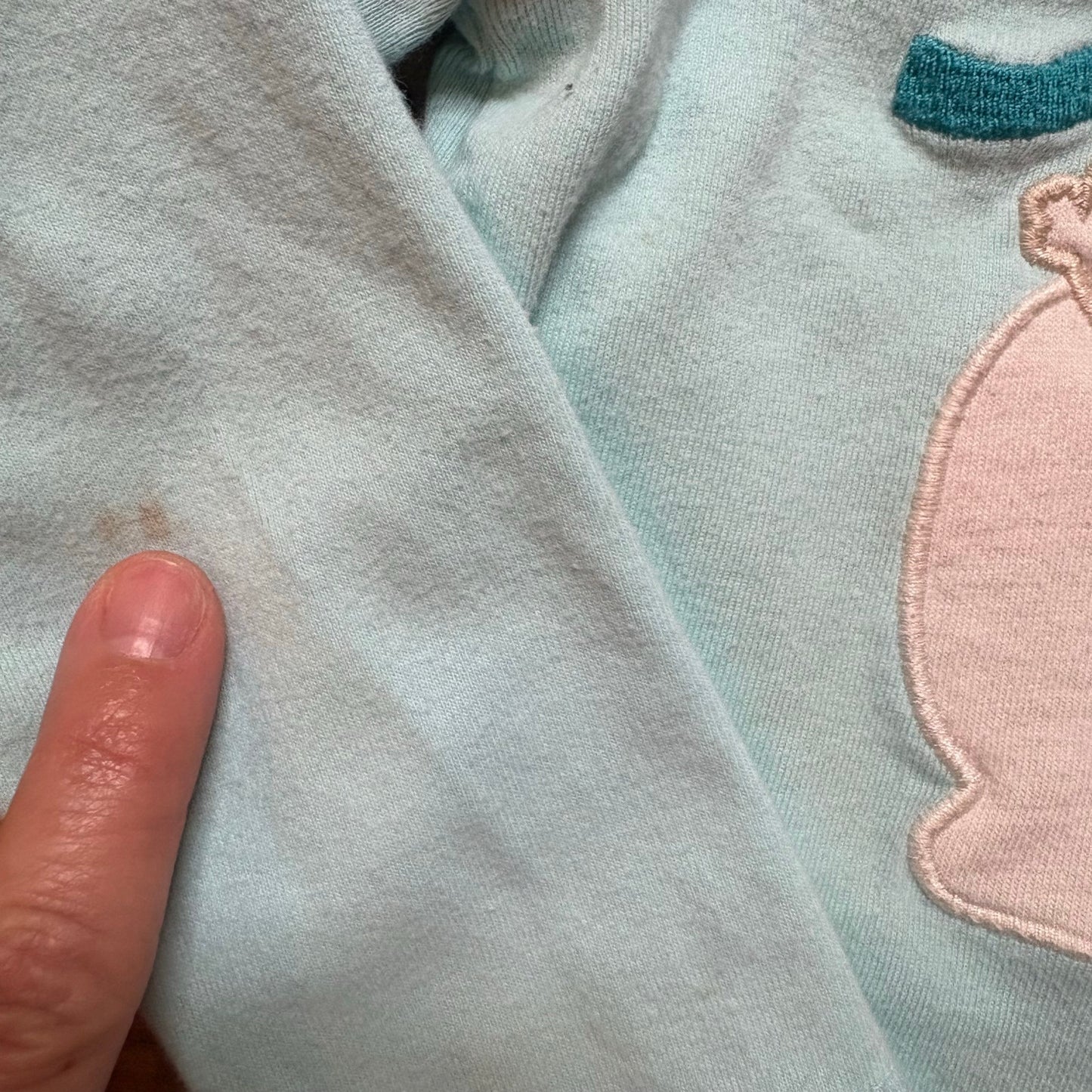Gymboree light blue polar bears snow long sleeve ruffle shoulder shirt SIZE 3T