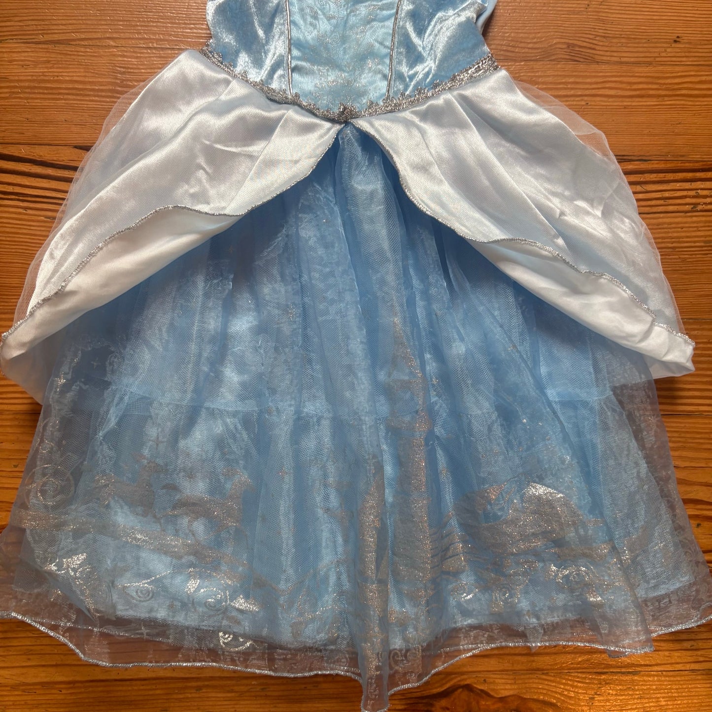 Disney Store blue Cinderella princess toddler gown dress SIZE 2-3