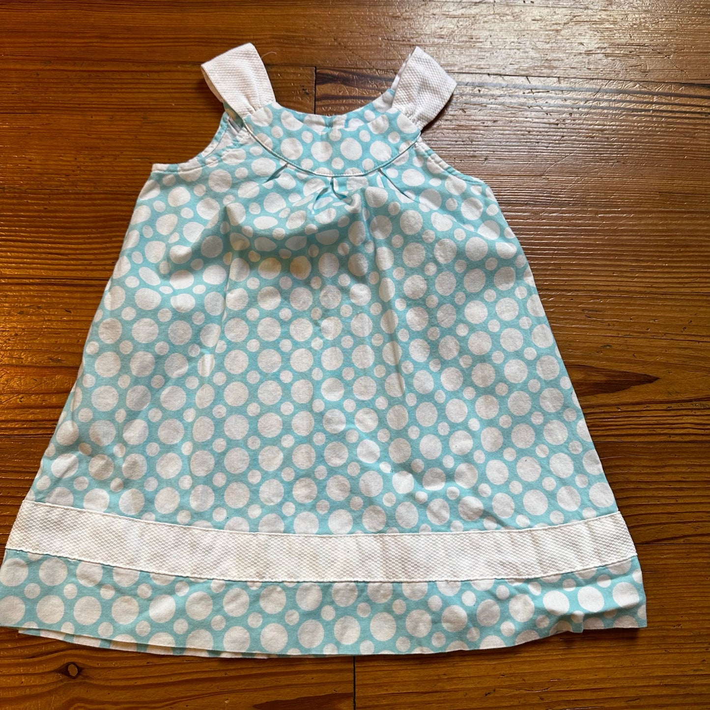 The Bailey Boys light blue white polka dot sleeveless dress SIZE 2T
