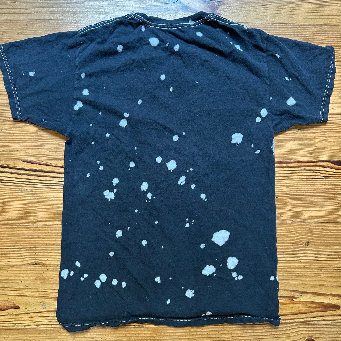 Death Row Records black splatter bleach retro car short sleeve shirt SIZE S
