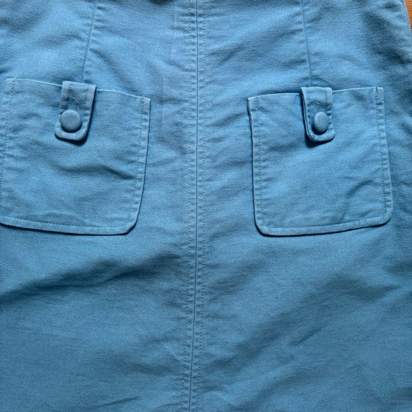 Boden light blue double pocket front mini skirt SIZE 6