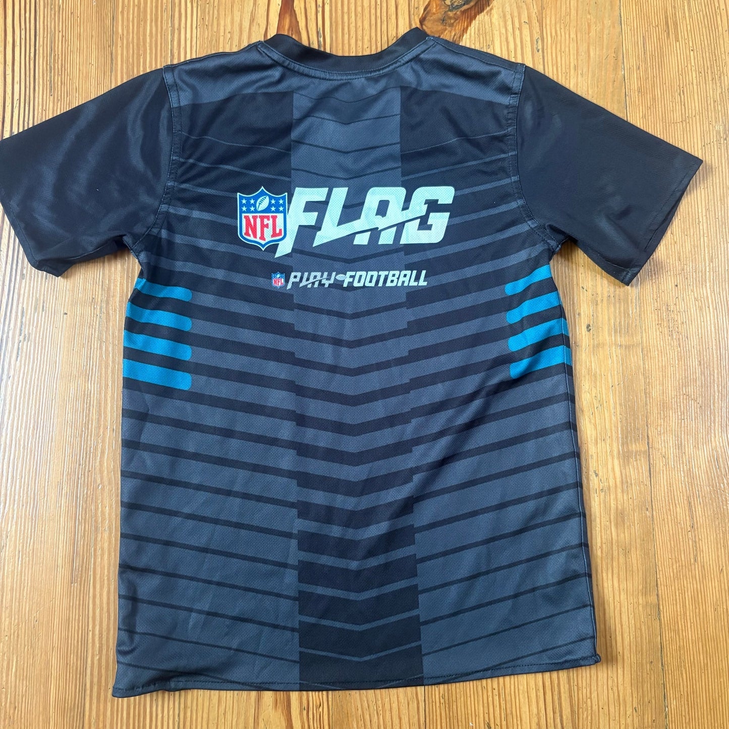 Jacksonville Jaguars black green reversible youth flag football jersey SIZE M