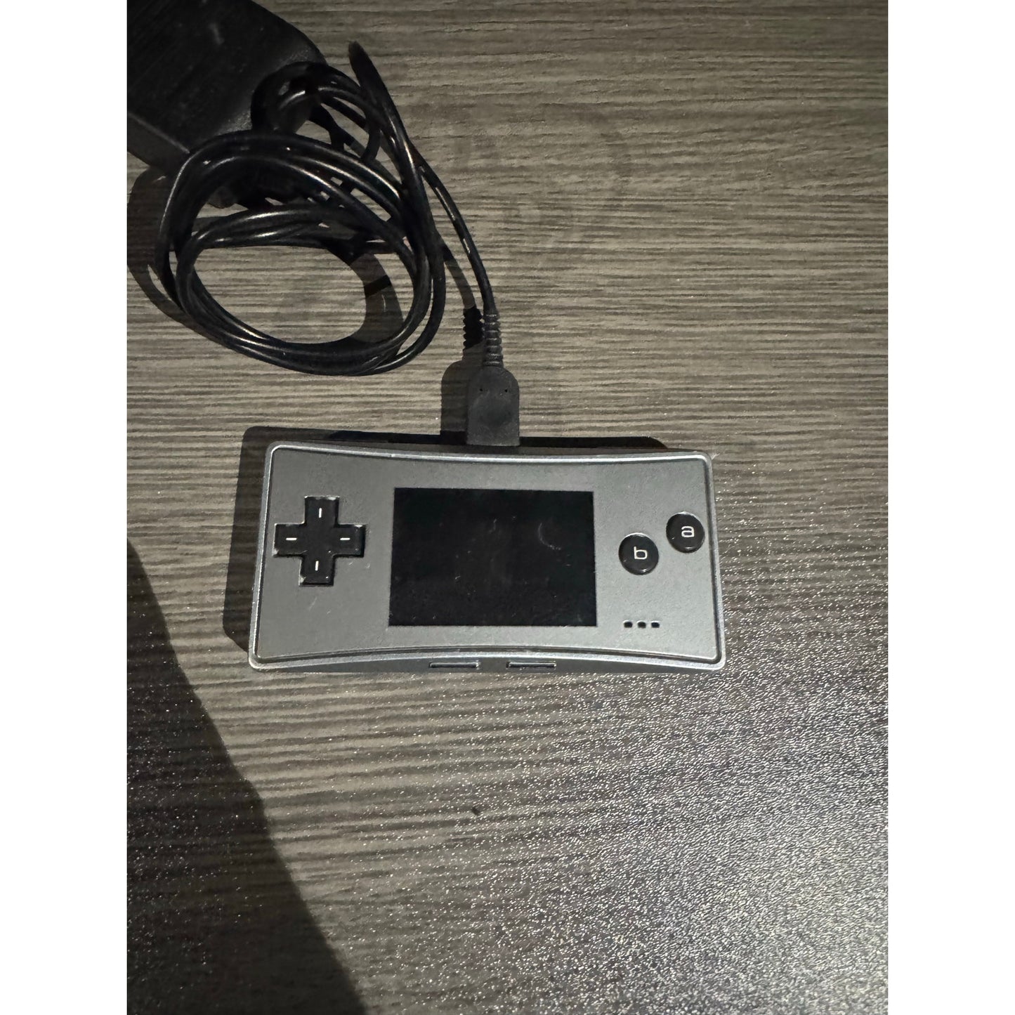 Nintendo Game Boy Micro Silver with AC Charger -- GOOD Condition - Tested