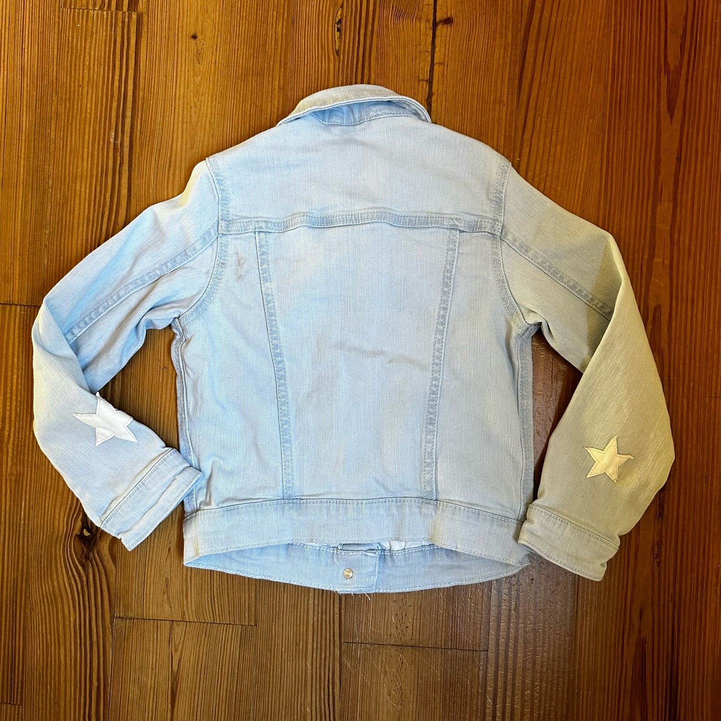 Wonder Nation light blue star applique jean jacket SIZE 4/5