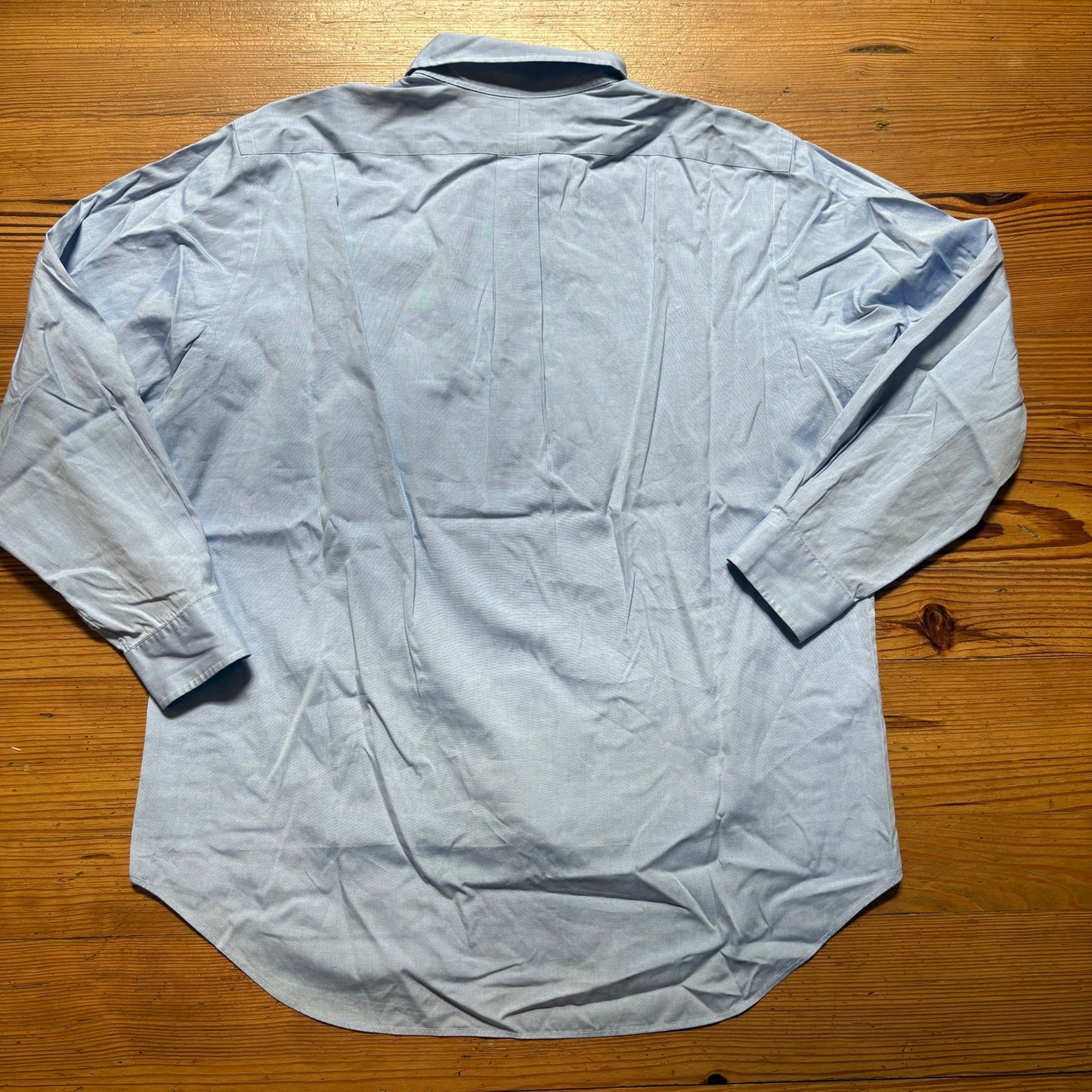 Ralph Lauren blue classic fit long sleeve button up mens dress shirt SIZE 16.5