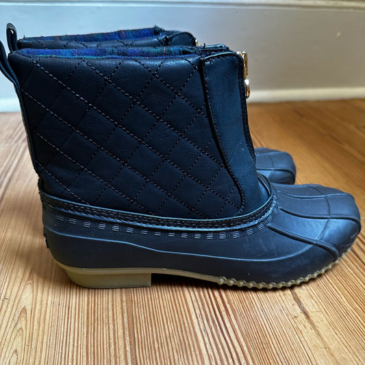 Tommy Hilfiger Twriani black zipper rain boot duck boot SIZE 9M