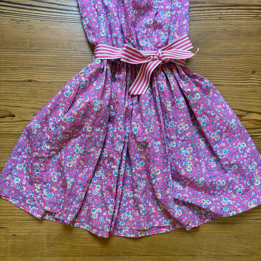 Polo Ralph Lauren pink sleeveless fit flare girls dress SIZE 10