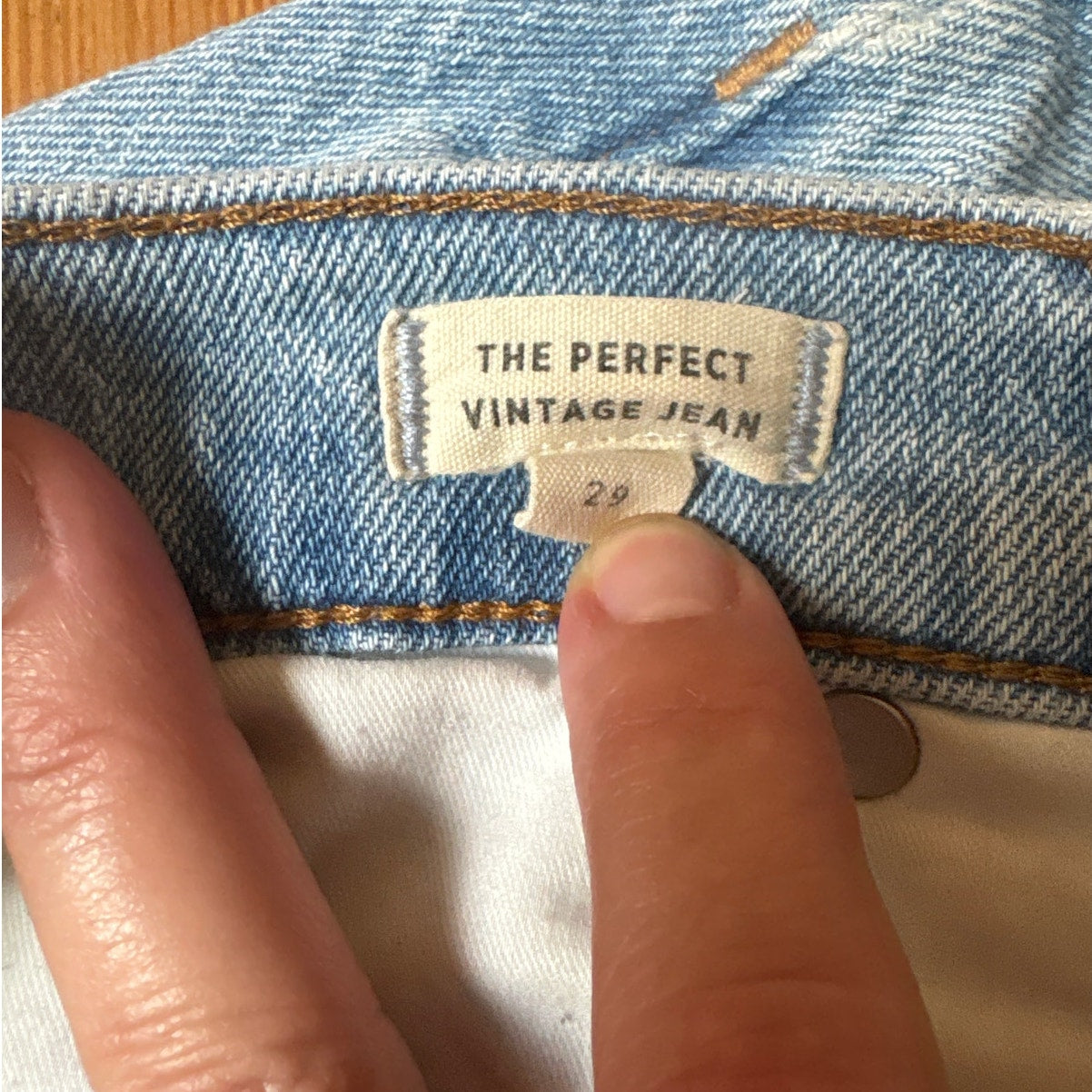 Madewell light wash perfect vintage straight leg SIZE 29