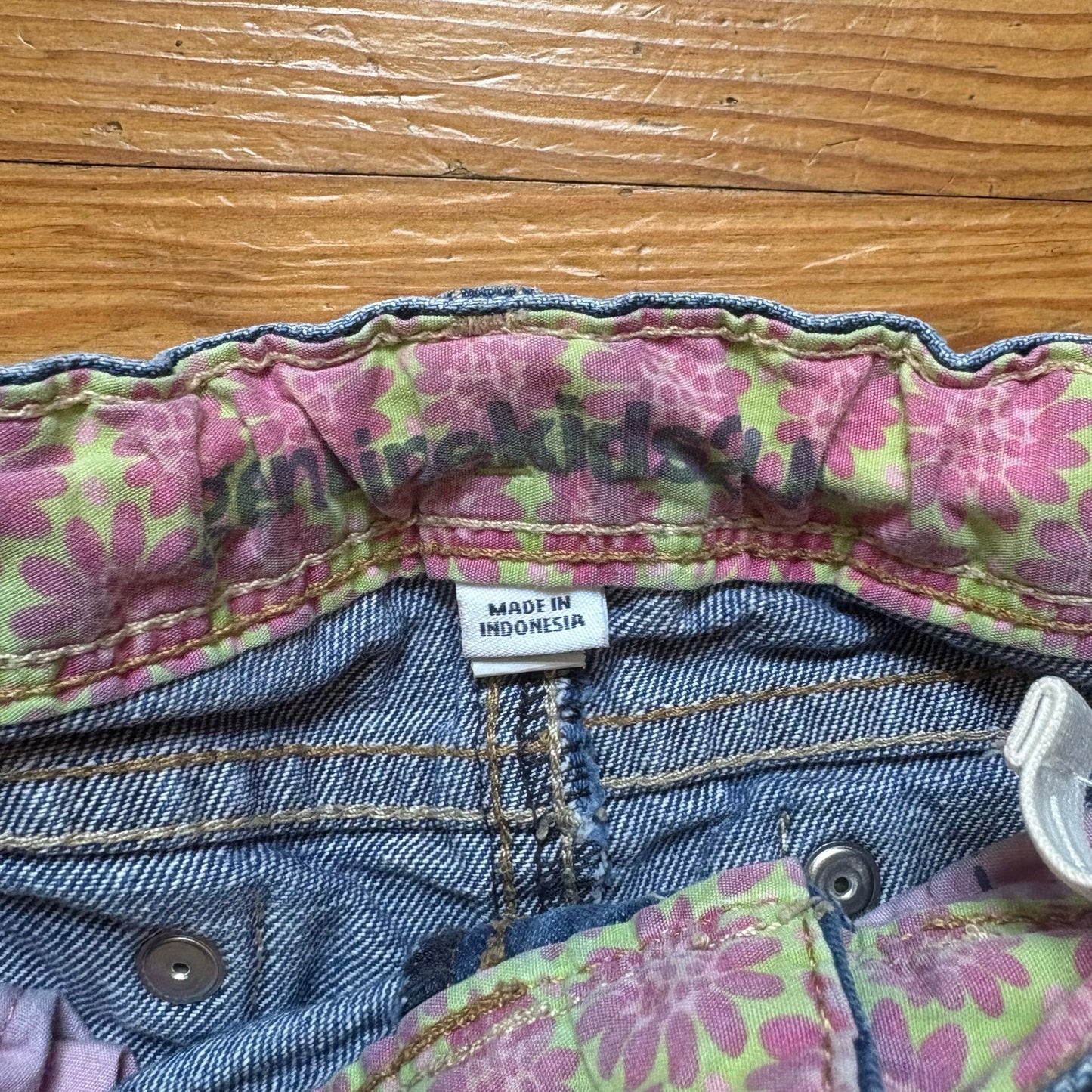 Genuine Kids dark wash adjustable waist flare toddler jeans SIZE 24M