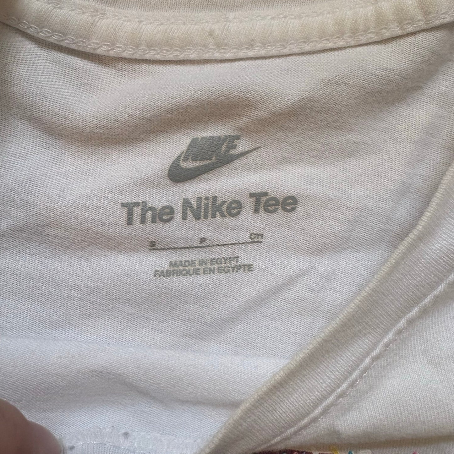 Nike white Nike Air short sleeve sky graphic shirt SIZE S