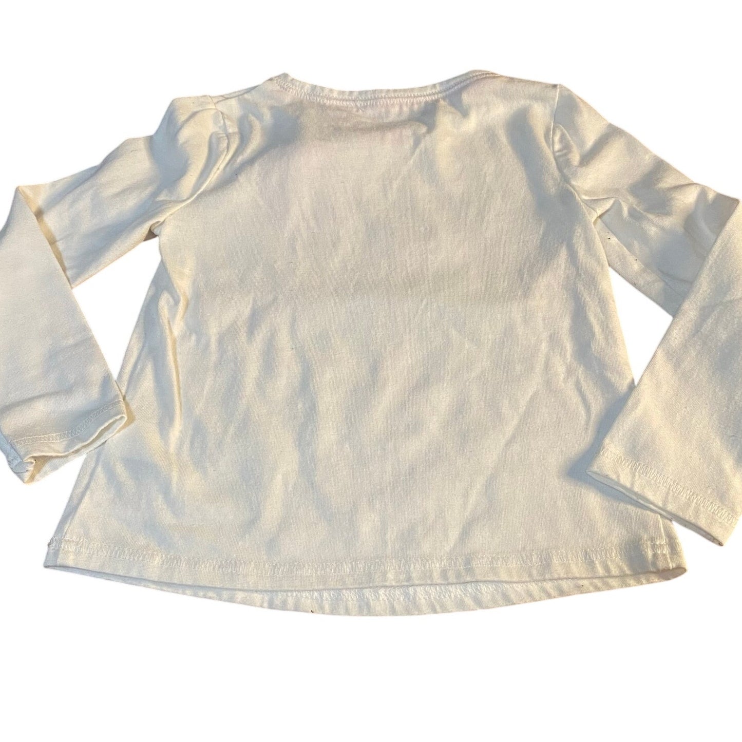 Isaac Mizrahi white winter cozy girls long sleeve shirt SIZE 4