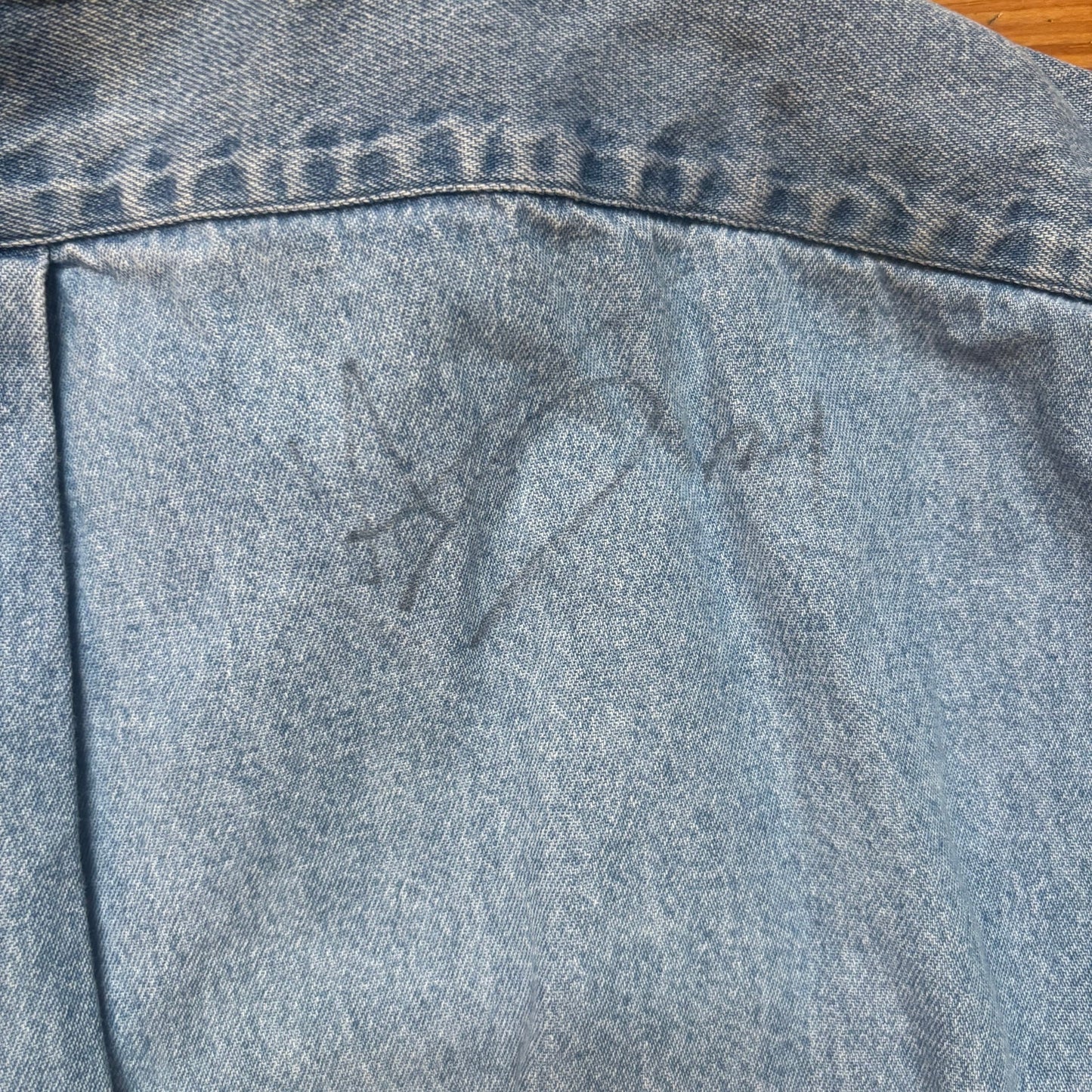 Ralph Lauren Blake blue denim long sleeve button up shirt SIZE XXXL