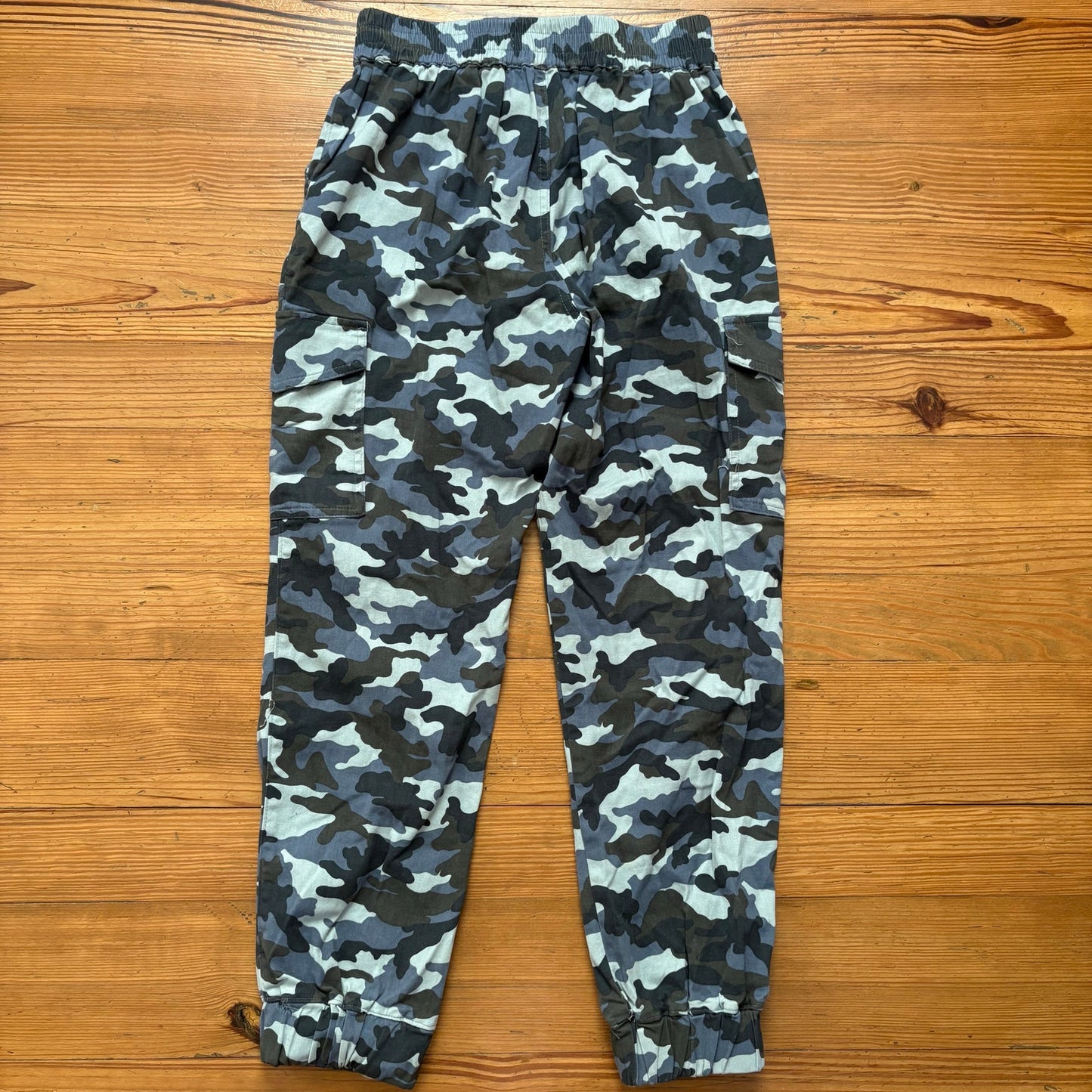 Almost Famous blue army camo print jogger pants SIZE M