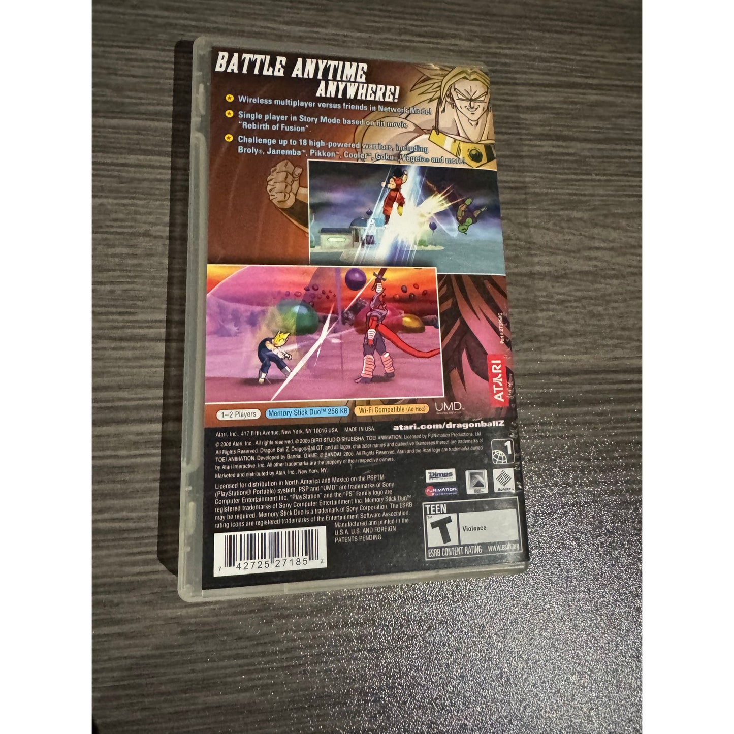 Dragon Ball Z: Shin Budokai (Sony PSP, 2006) Complete Tested Working