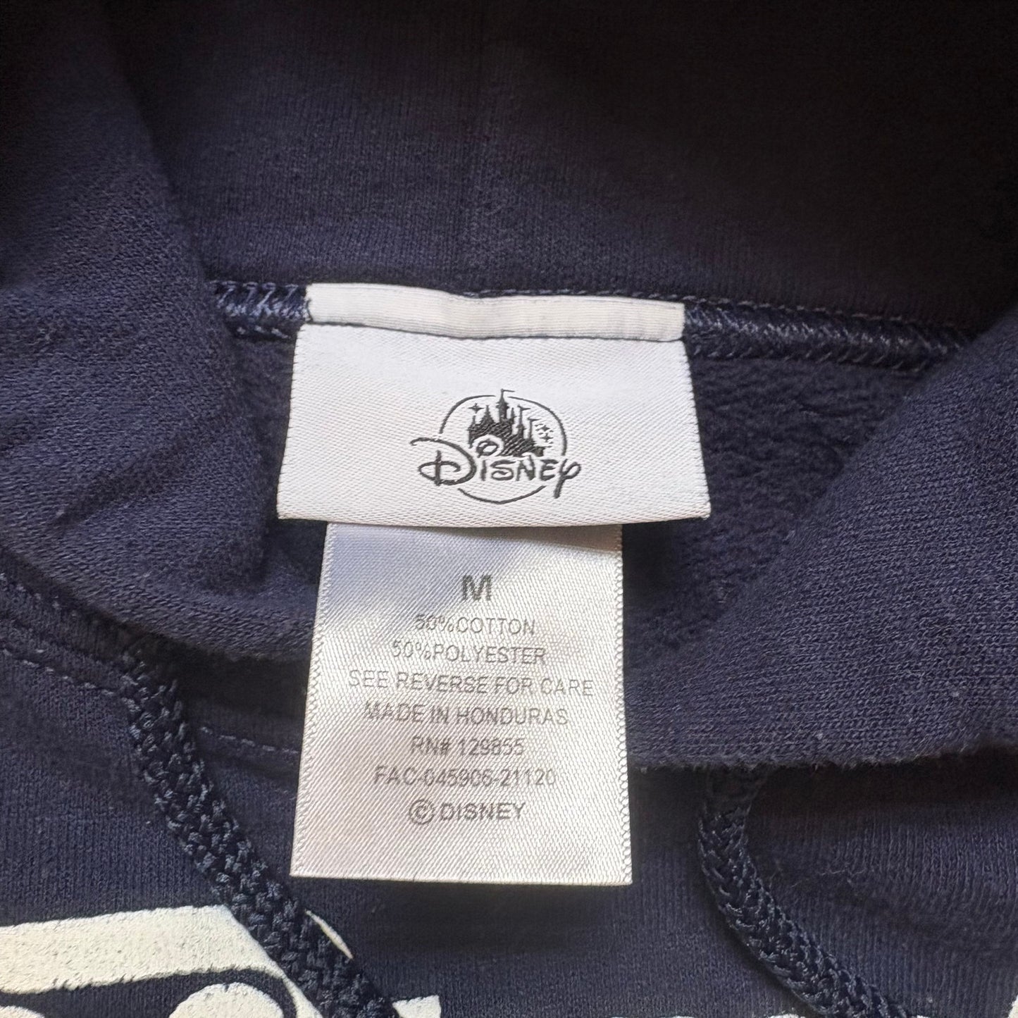 Disney Mickey Mouse dark navy blue hooded sweatshirt SIZE M