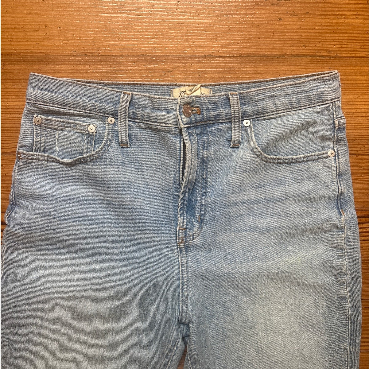 Madewell light wash perfect vintage straight leg SIZE 29