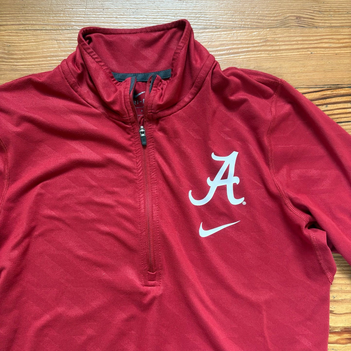 Nike Dri Fit Alabama Crimson Tide long sleeve quarter zip womens shirt SIZE S