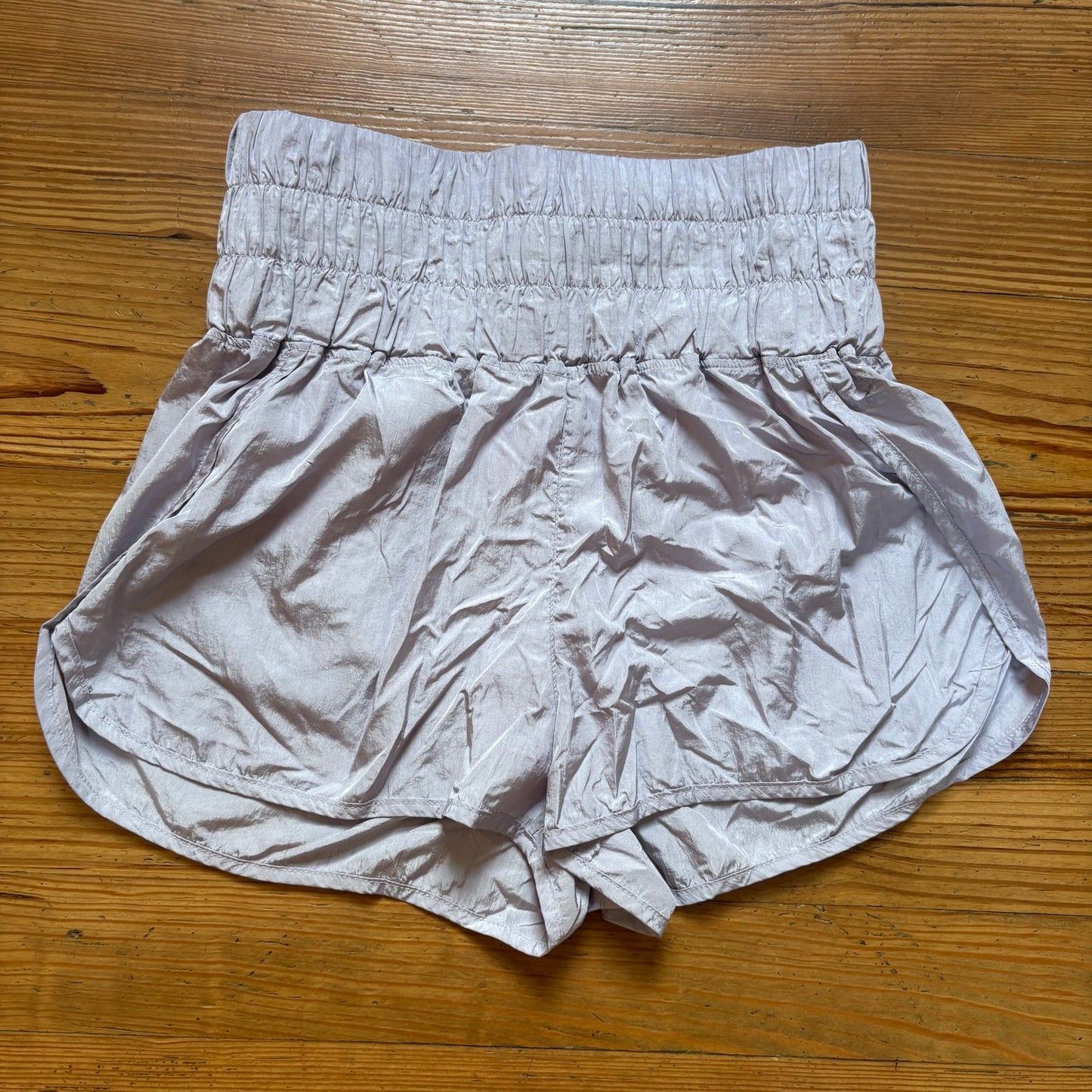 FP Movement light purple elastic waistband running womens shorts SIZE M