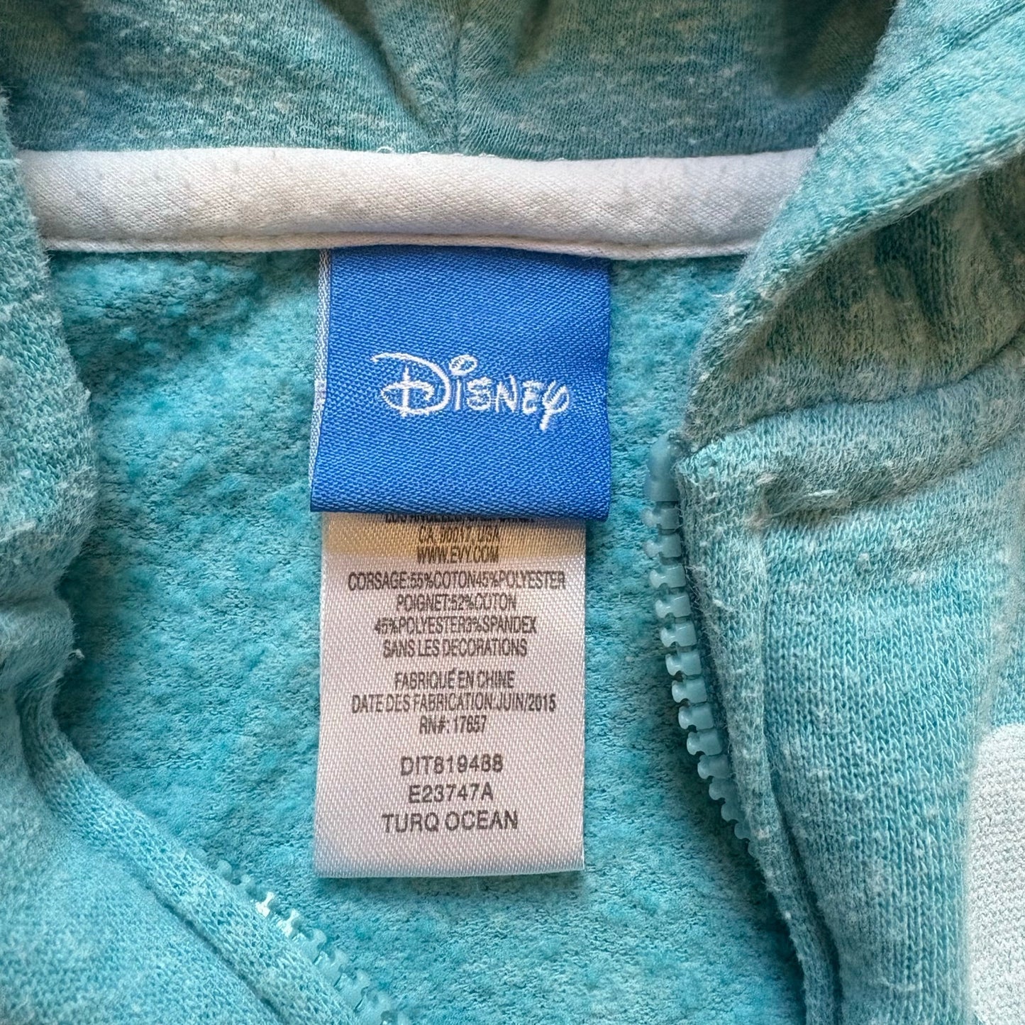 Disney Frozen Olaf graphic full zip hooded ruffle bottom sweatshirt SIZE 5T