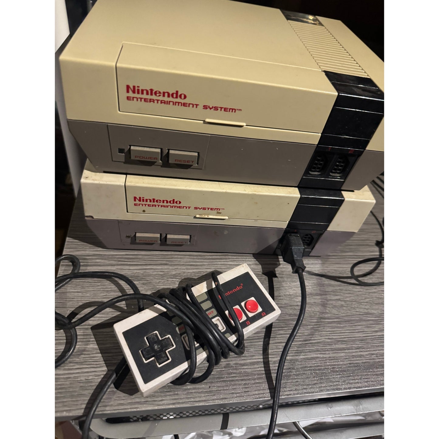 Nintendo NES System Console x2 both Untested