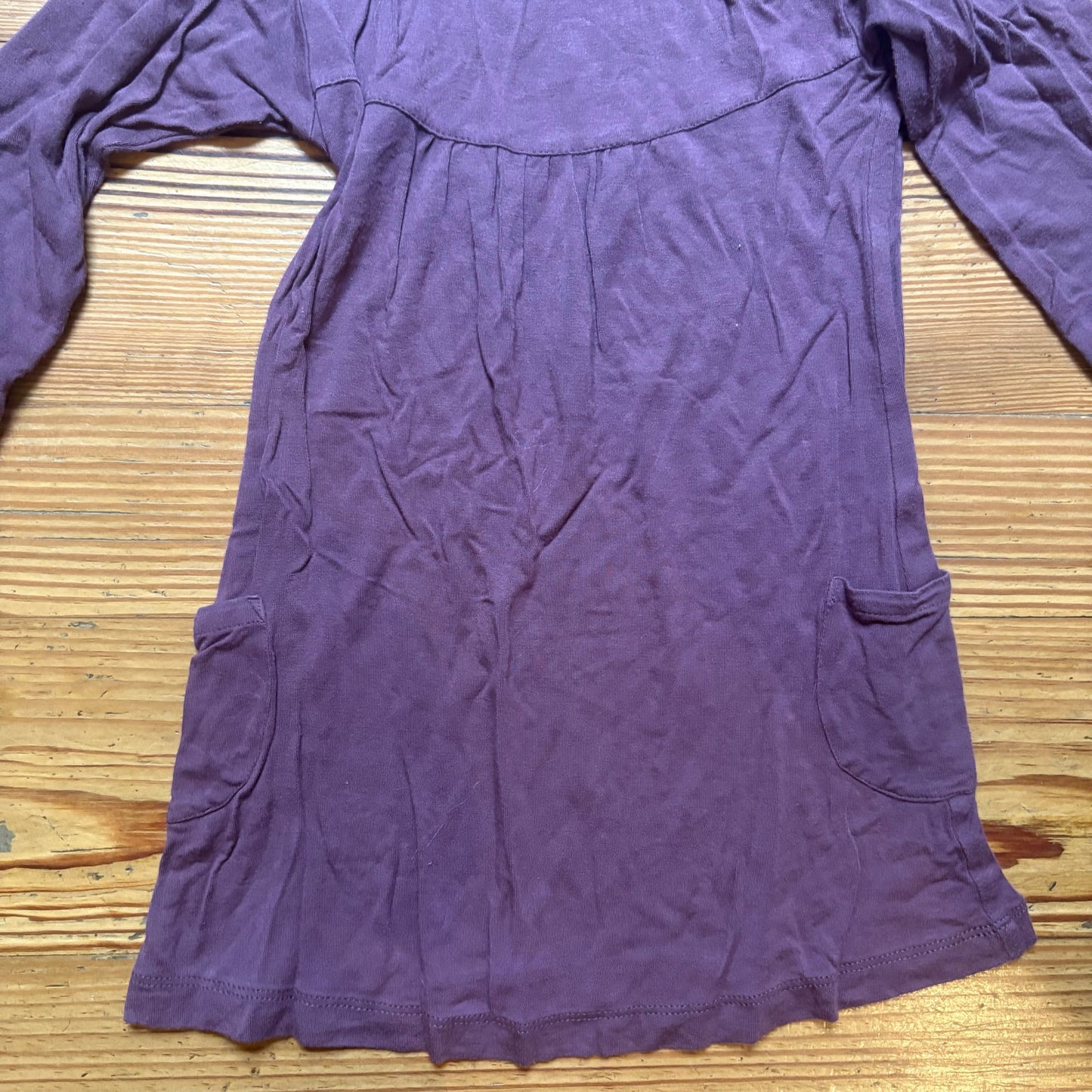 Kate Quinn dark purple long sleeve high neck girls dress SIZE 2T