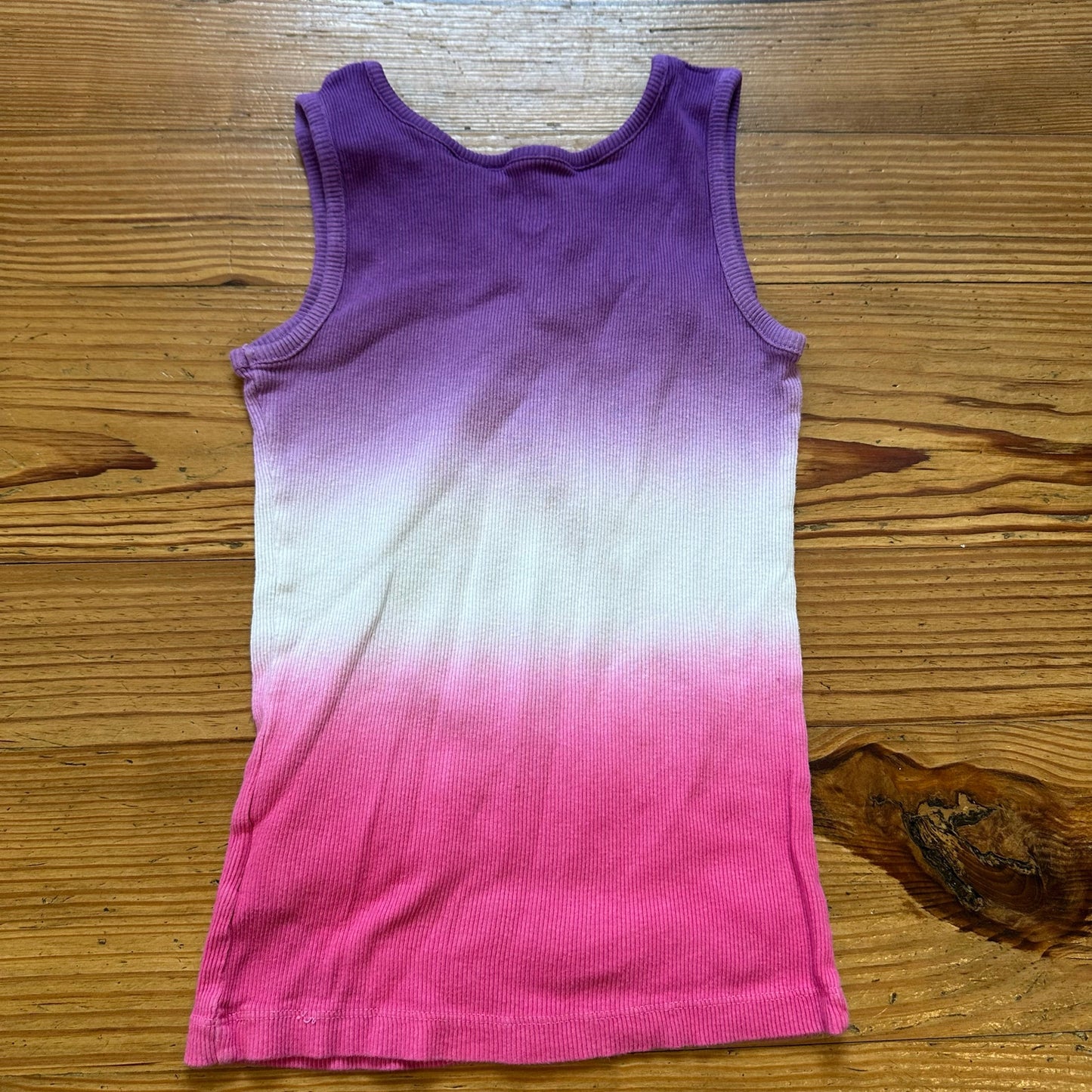 Disney Parks neon purple pink Mickey Mouse ribbed tank top SIZE 6