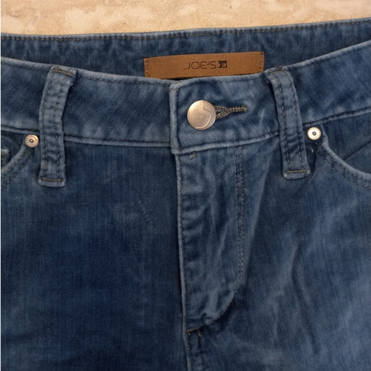 Joe's Jeans light blue velvet mid rise slim pants SIZE 27