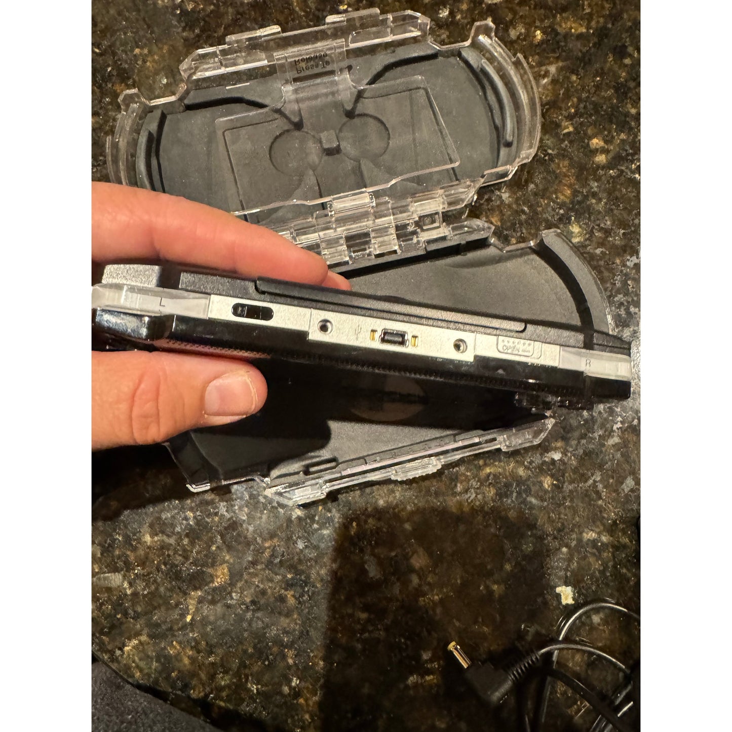 PSP handheld system TESTED - Black Color with Tough Travel Case