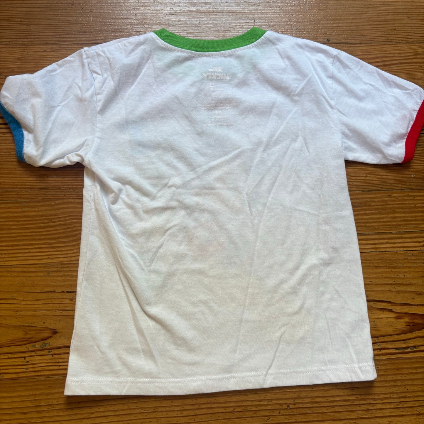 Disney Mickey Mouse white graphic short sleeve cotton shirt SIZE 5