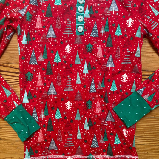 Matilda Jane red Christmas tree long sleeve pajama shirt SIZE 12