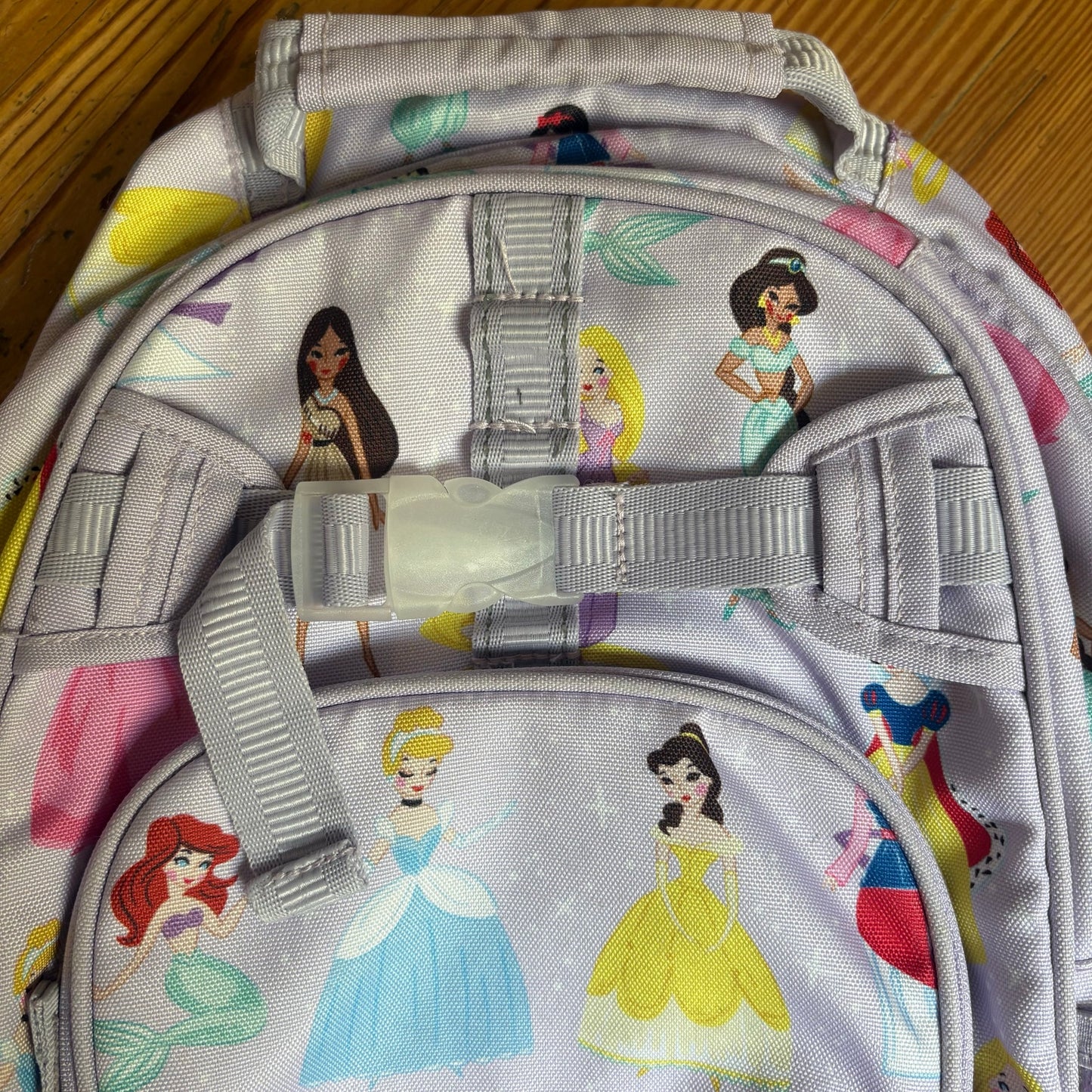 Pottery Barn Kids light purple Disney Princess bookbag