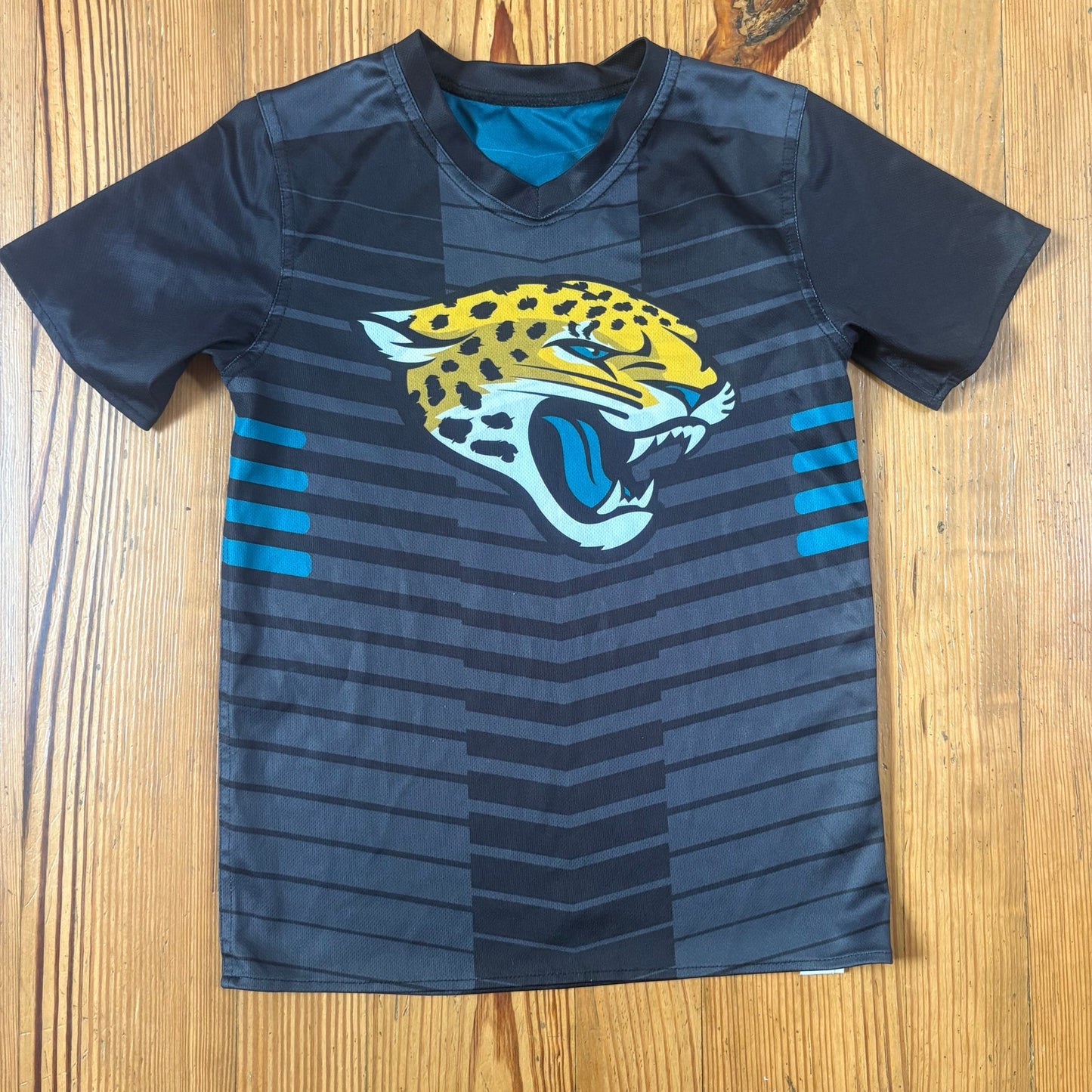 Jacksonville Jaguars black green reversible youth flag football jersey SIZE M