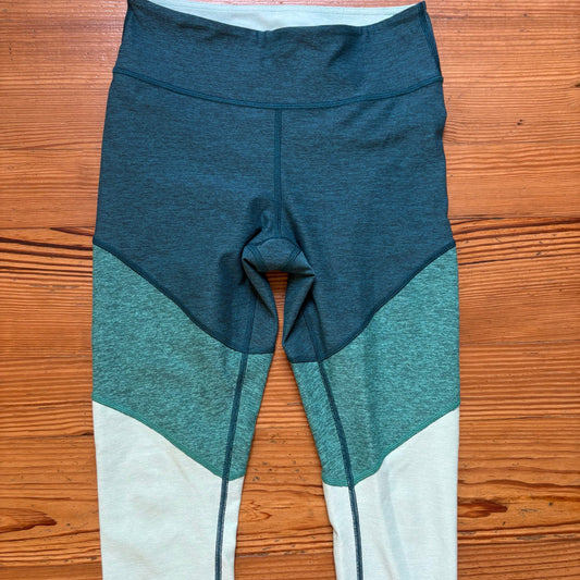Outdoor Voices teal blue gradient ankle leggings SIZE S
