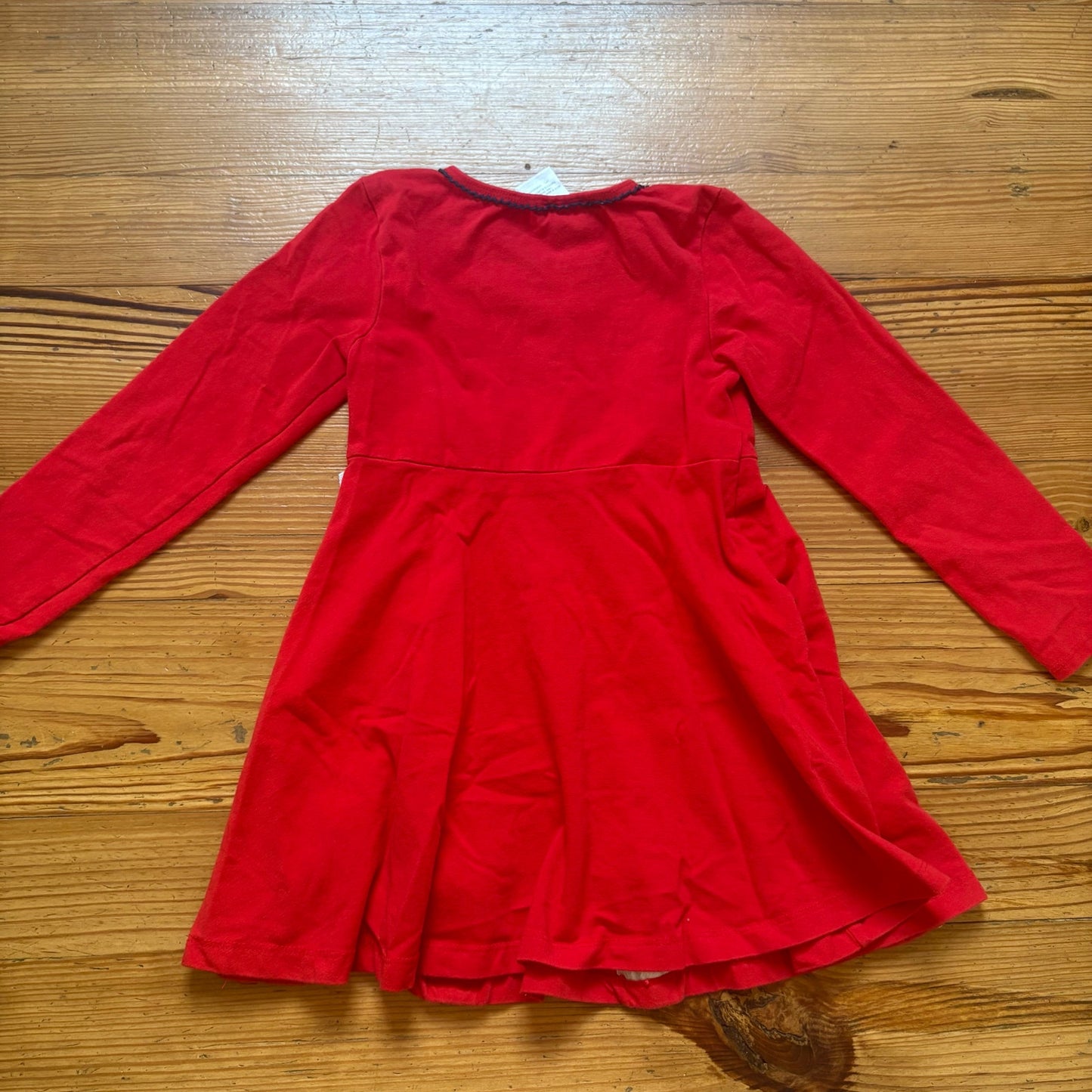 Bonnie Jean red school crayon colorful ribbon long sleeve fit flare dress SIZE 6