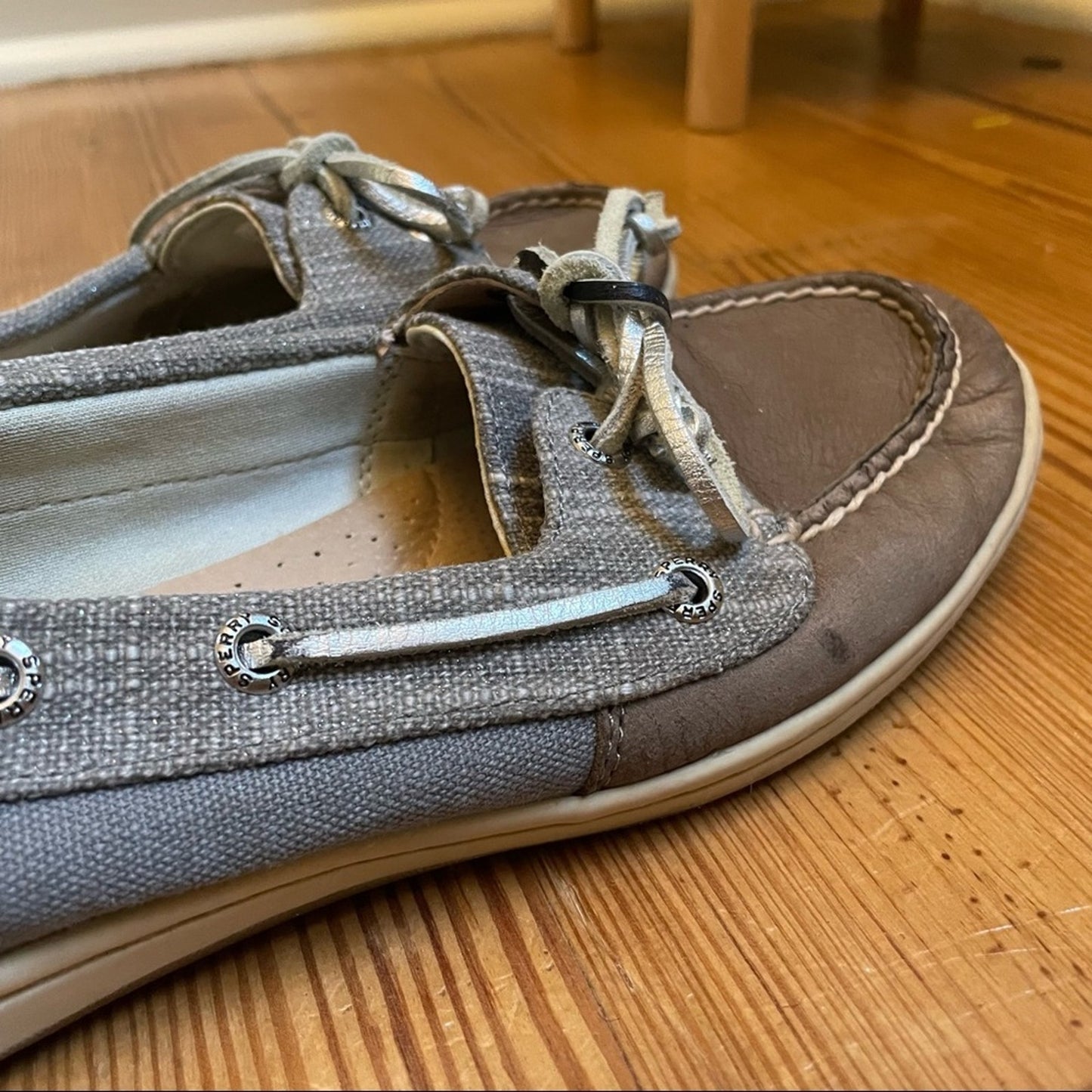 Sperry Top Slider brown gray boat show SIZE 7.5M
