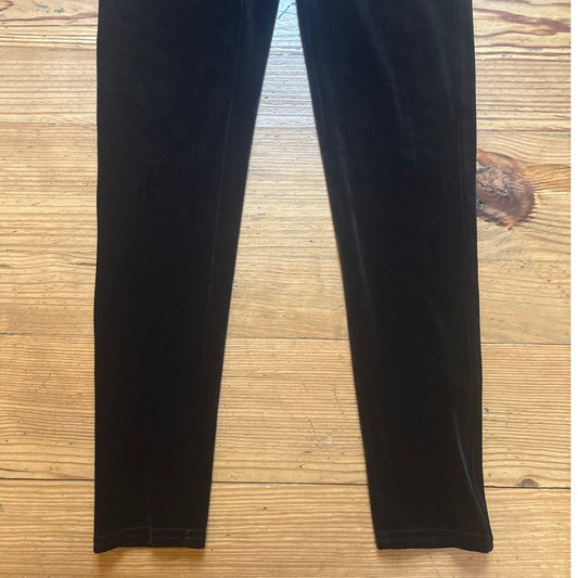 SPANX black velvet high rise leggings SIZE M