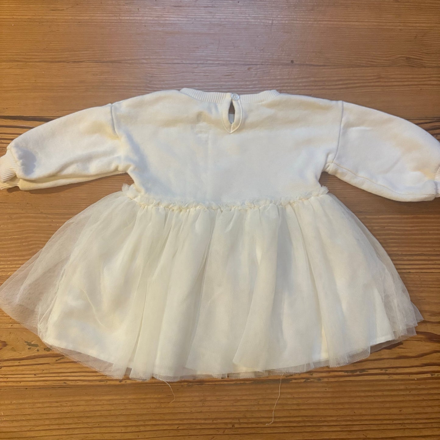 Disney Bambi white Oh Deer long sleeve tulle bottom baby shirt SIZE 6-9M