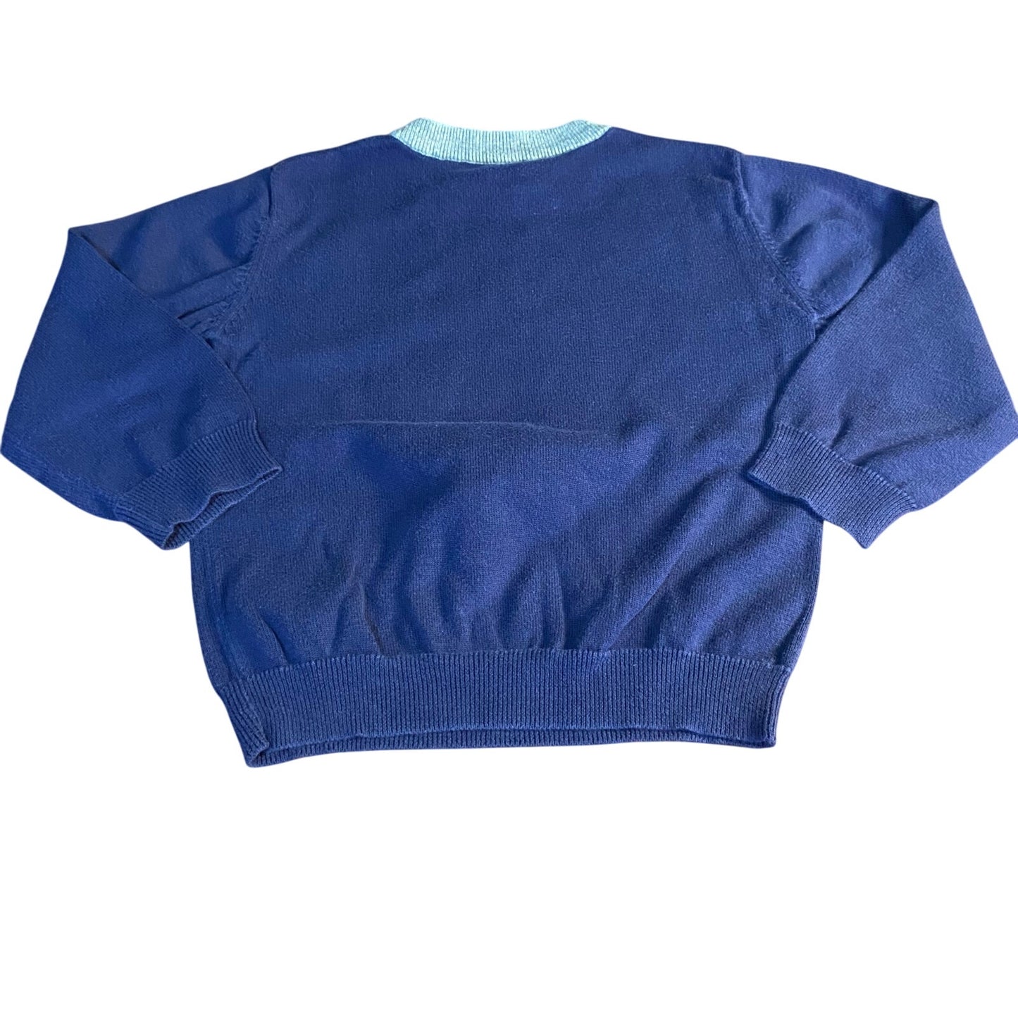 Circo navy blue green robot long sleeve knit crew sweater SIZE 4T