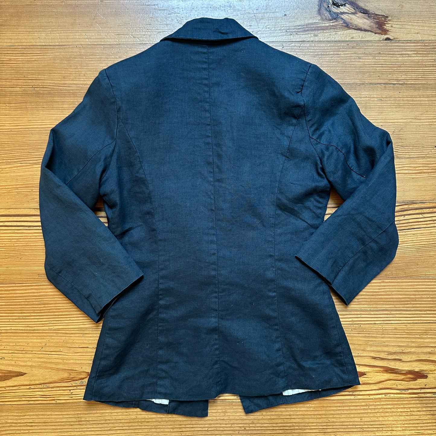 Love Tree navy blue linen button blazer SIZE S