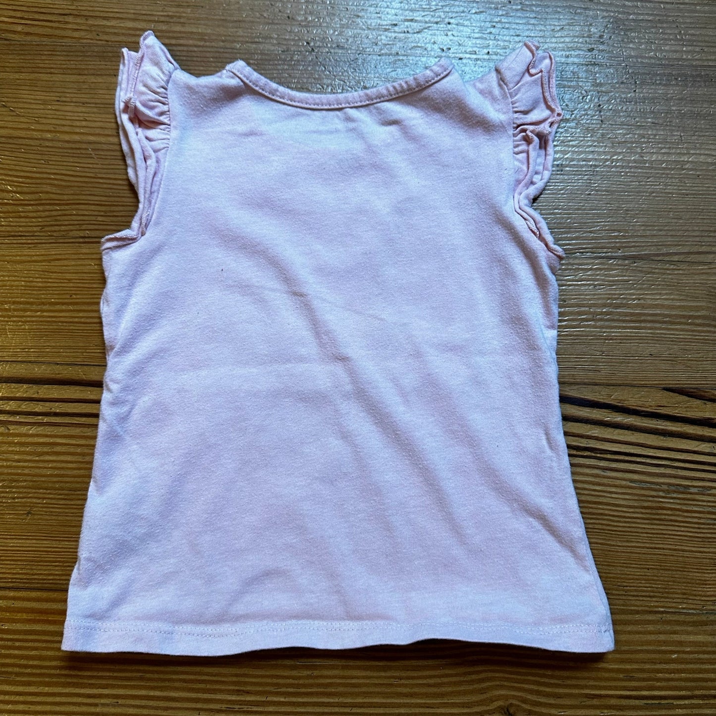 Wonder Nation pink birthday glitter graphic short sleeve shirt SIZE 5T