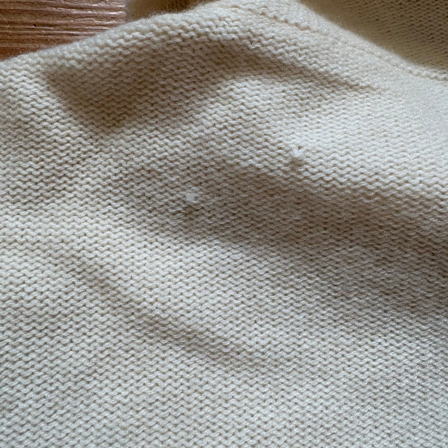 Maria Sartini ivory cashmere turtleneck geometric sweater SIZE XL