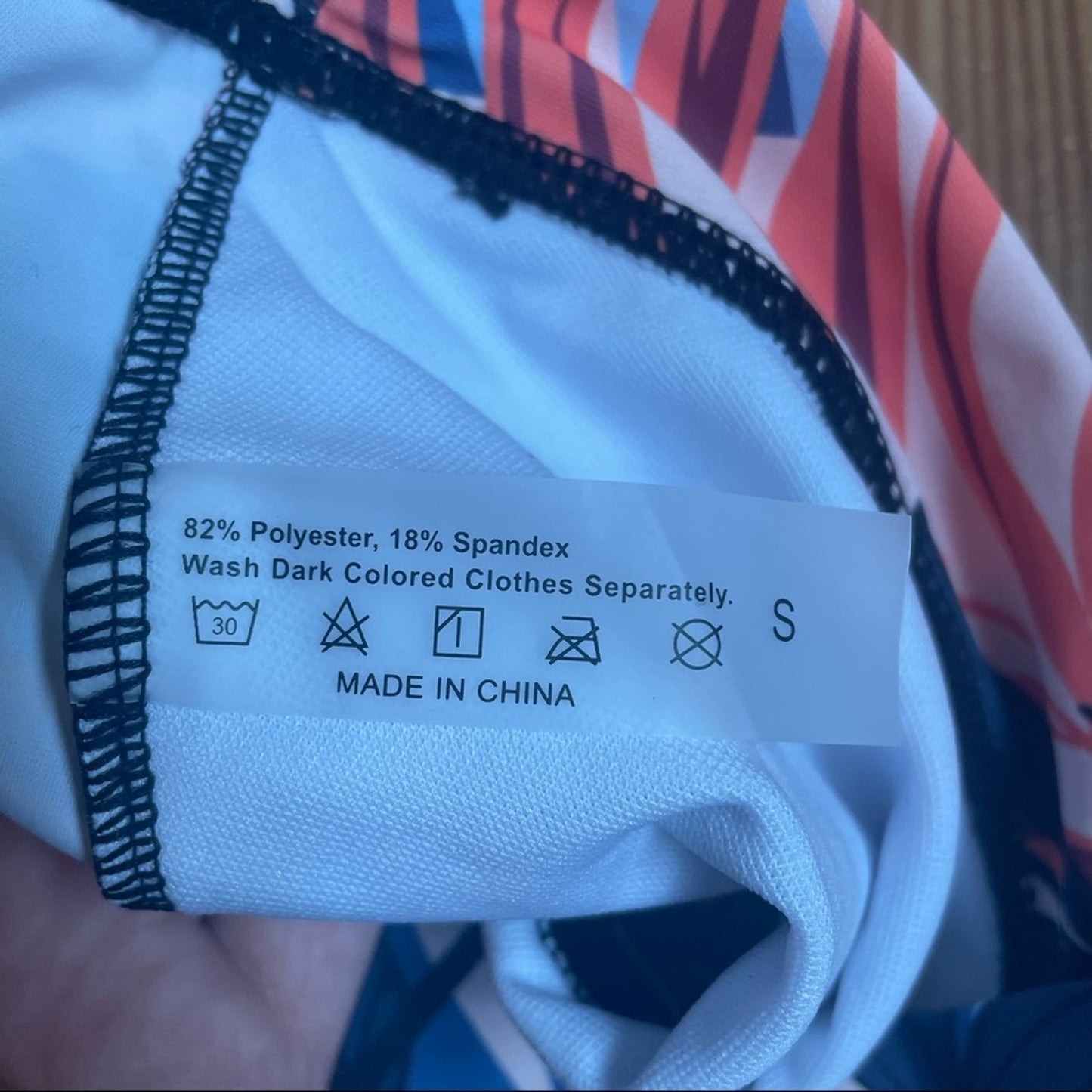 NWOT SHEIN Floral racer back high rise bikini SIZE S