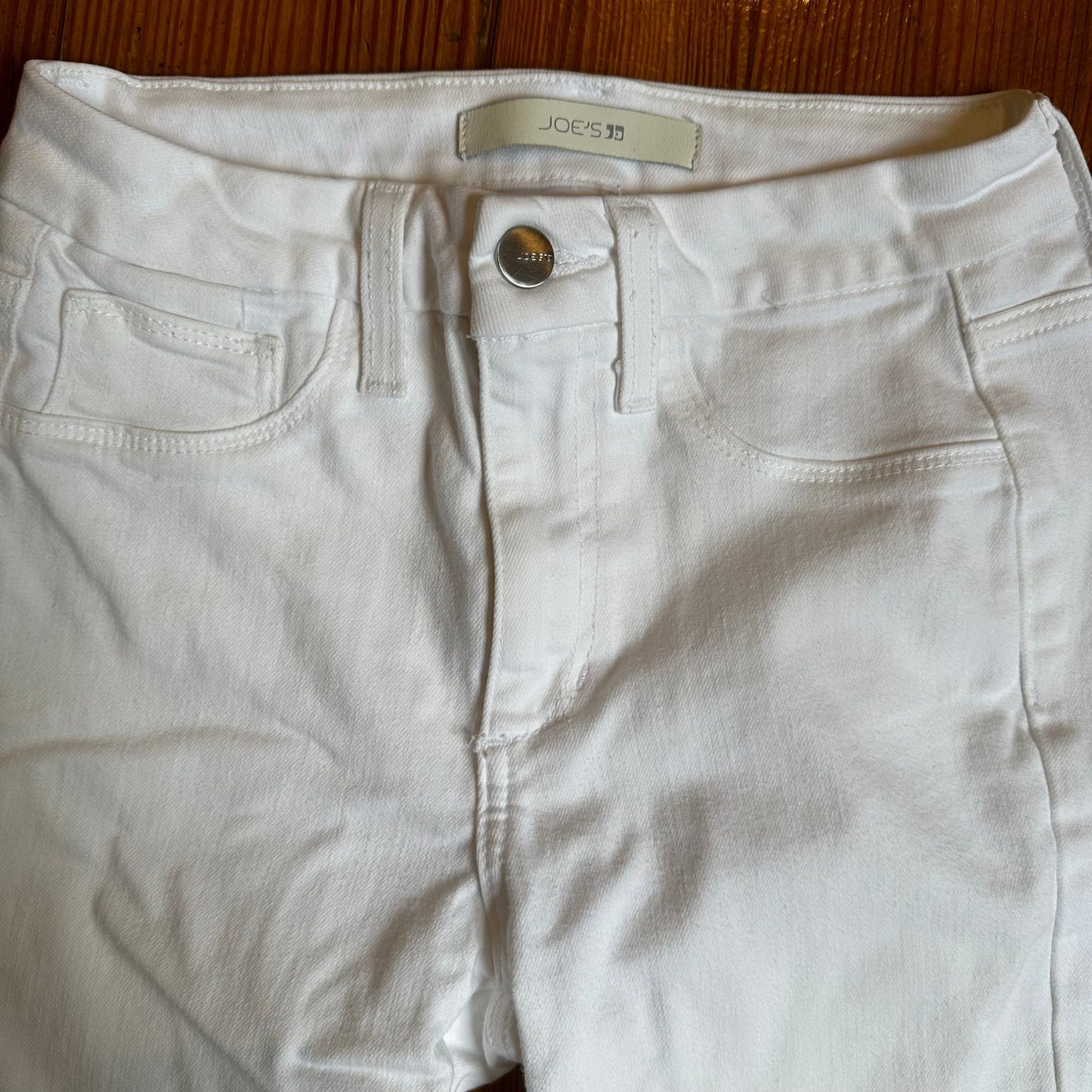 Joe's Jeans white high rise curvy cropped boot jeans SIZE 25