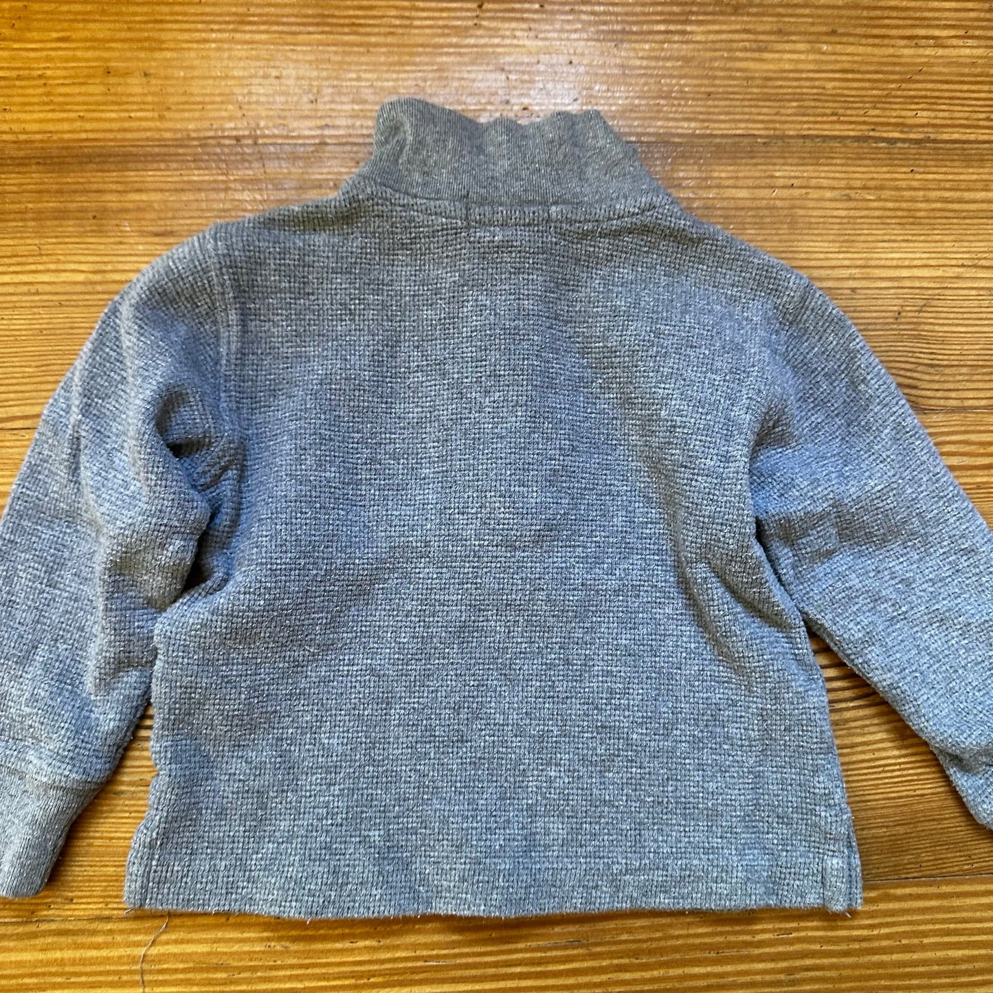 Polo Ralph Lauren gray long sleeve thermal half zip sweater SIZE 2T