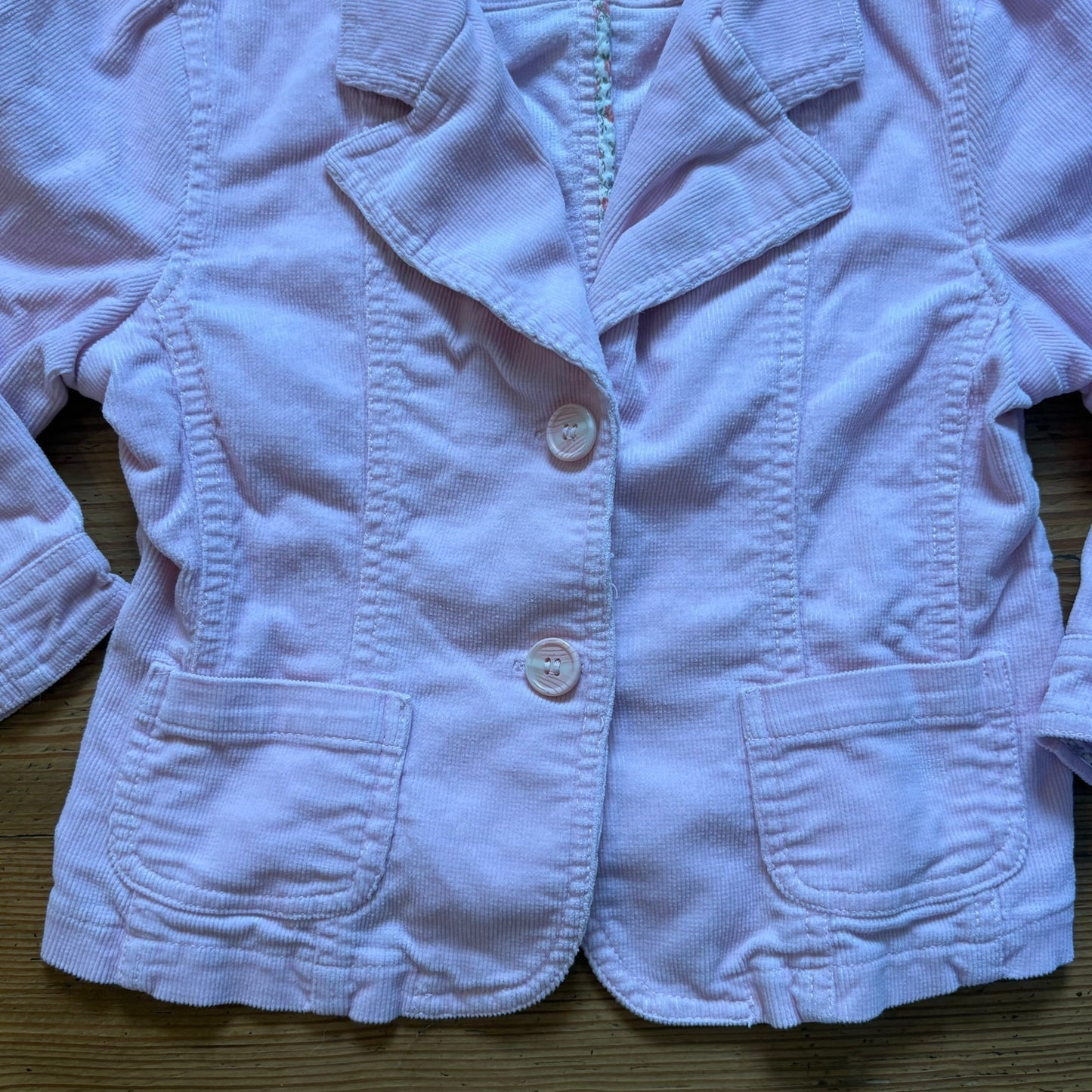 Arizona Jean Company 90s light pink corduroy girls blazer SIZE 6