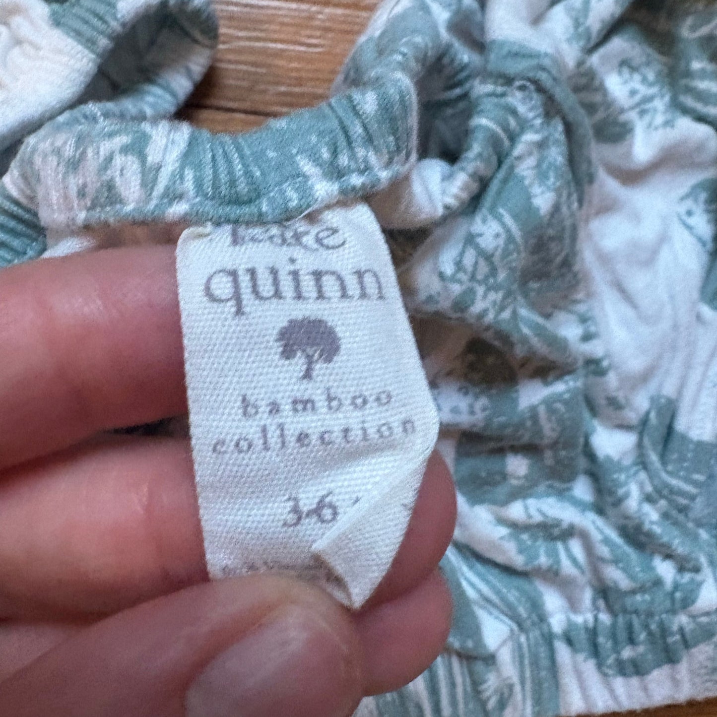 Kate Quinn bamboo green white cactus pom pom ruffle two piece set SIZE 3-6M